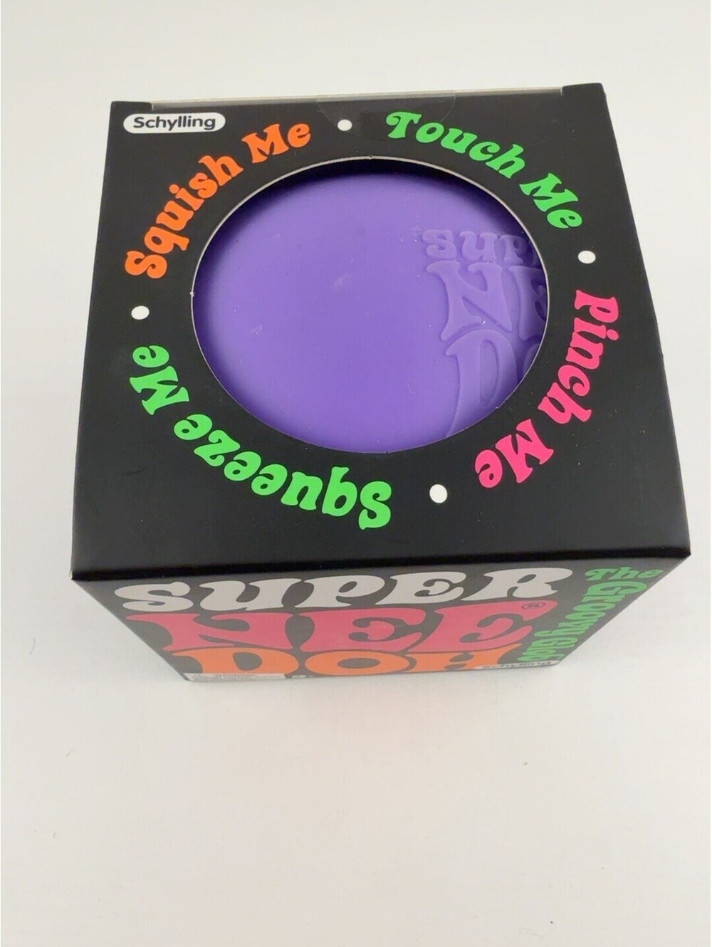Schylling Super NeeDoh Groovy Glob Purple Jumbo Squishy Sensory Toy